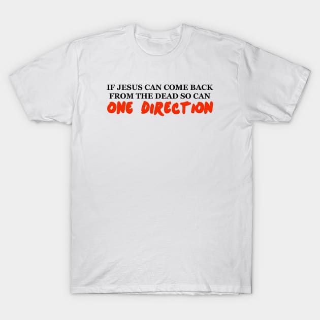 IF JESUS CAN COME BACK FROM THE DEAD SO CAN ONE DIRECTION T-Shirt by EmandEmHandmade